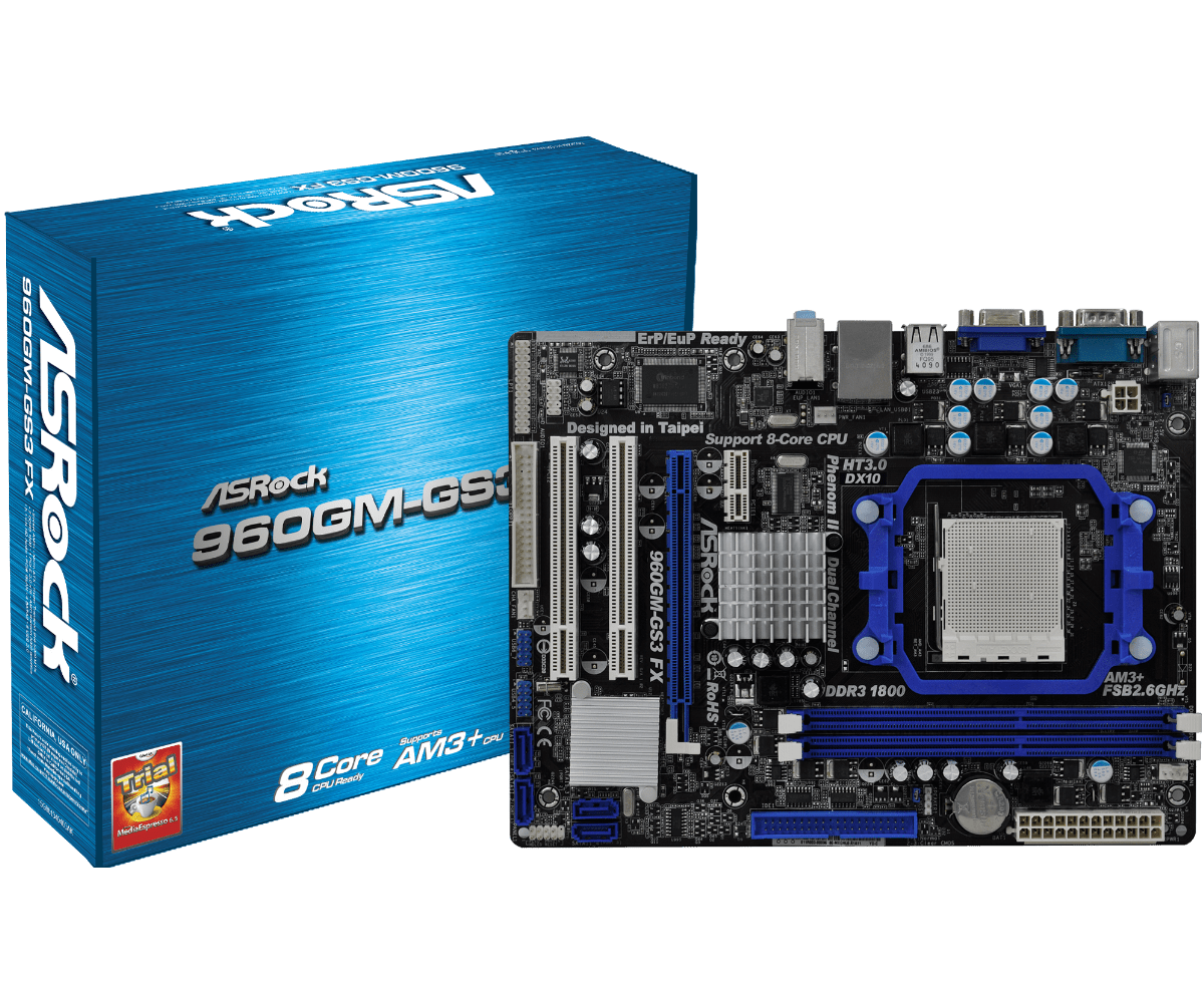 Asrock 960gm gs3 fx проверка совместимости